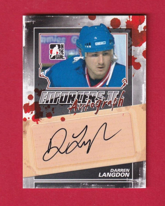 2013-14 ITG Enforcers Autographs #ADL Darren Langdon