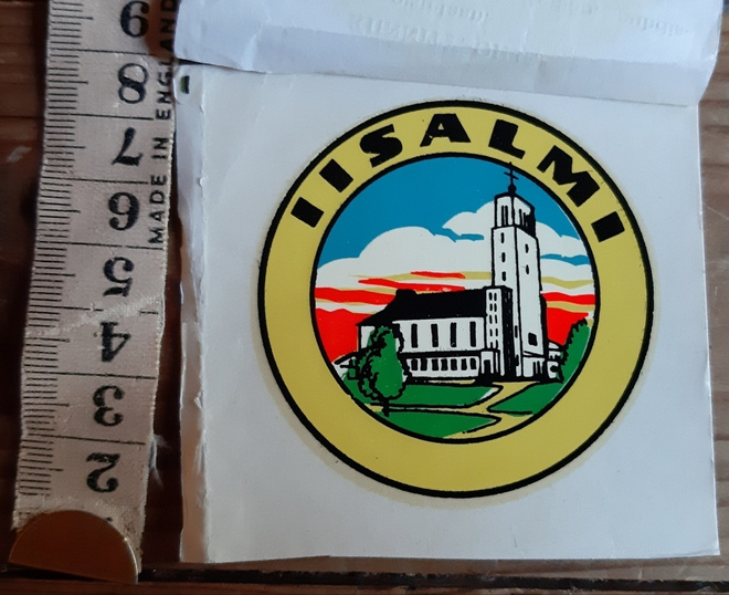 Iisalmi vintage matkamuisto tarra