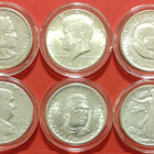 USA 6 x half silver Dollar 1893, 1943. 1946 .... (KD13) - pikkukuva 1