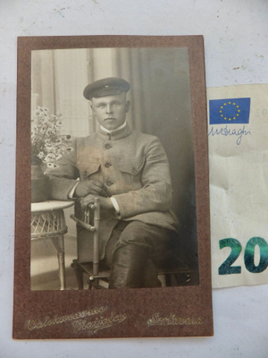 VANHA CDV Valokuva Suojeluskuntalainen Sortavala