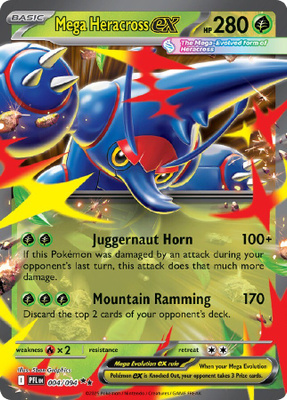 Mega Heracross ex 004/094 - Phantasmal Flames - NM/M