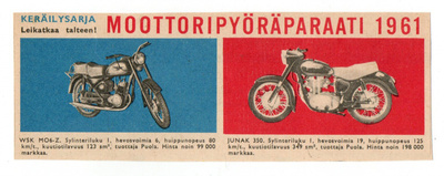 MOOTTORIPYÖRÄPARAATI WSK MO6-Z & JUNAK 350