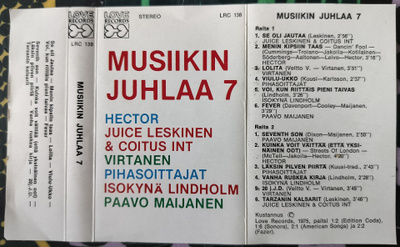 MUSIIKIN JUHLAA 7-Kasetti, LRC 138, LOVE RECORDS