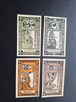 Saksa Blankenburg 4 seteliä 1920