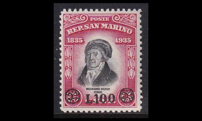 San Marino 402 * Delfico päällepainama (1948)