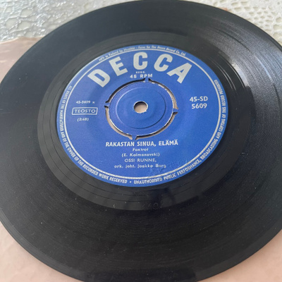 OSSI RUNNE: Rakastan sinua, elämä * Kaunis Kata… * FIN 1963