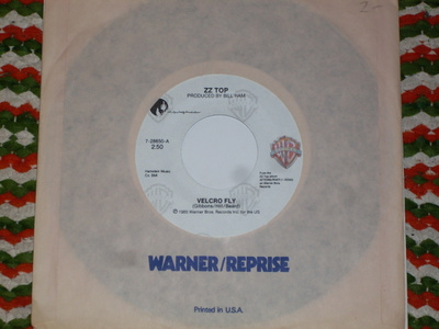 7" ZZ TOP - Velcro Fly - single 1985 USA blues rock MINT-