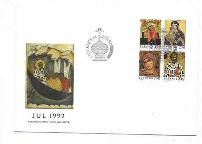 RUOTSI Mi 1748-51 sarja LUETT. 1,20€ FDC 3,20€