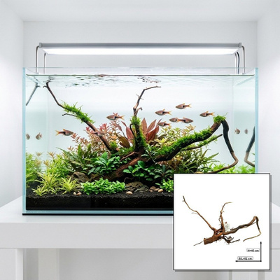 Uniikki akvaariojuurakko 52 cm | nr4
