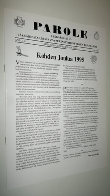 Parole 4/95 : Jääkäripataljoona 27:n perinneyhdistyksen j...