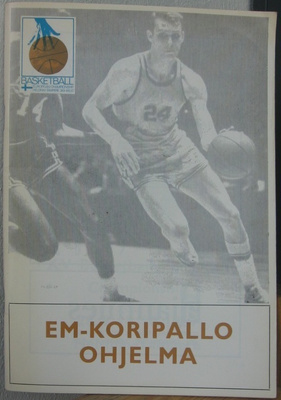 EM-koripallo ohjelma 28.9.-8.10.1967 Helsinki-Tampere. 66 s.