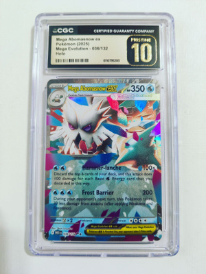 Mega Abomasnov ex - Mega Evolution 036/132 - Holo CGC 10
