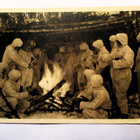 Partio nuotiolla kp- 1942 julk Propaganda- Aseveljet r.y. - pikkukuva 1