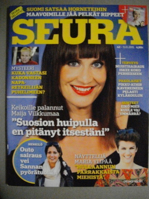 Seura lehti Nro 42/2015 (27.6)