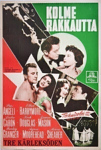 Elokuvajuliste: Kolme rakkautta (Kirk Douglas)