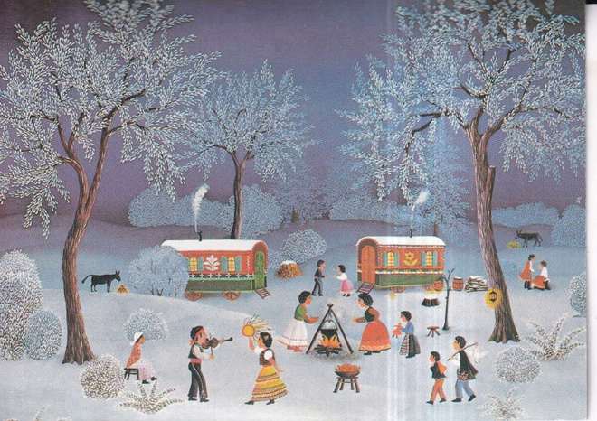 Fernaddo de Angelis, 1911, Gipsies in the Winter  e233