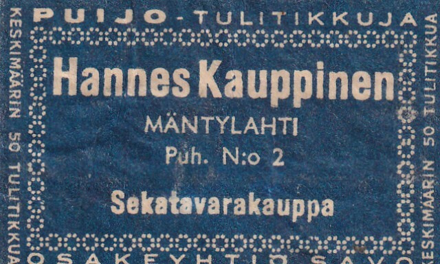 Mäntylahti, Hannes Kauppinen   s27