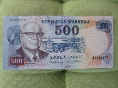500  Markkaa v.1975