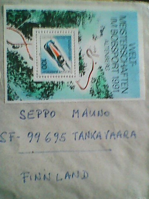 Saksa 100 pfennig 1991, kelkkailun MM-kisat