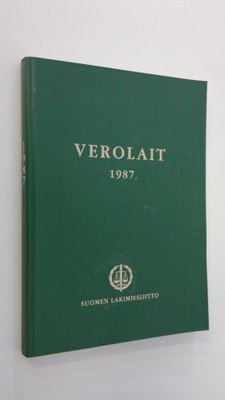 Erkki (toim.) Onikki : Verolait 1987