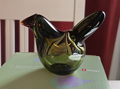 Iittala Birds by Toikka Sieppo Sammaleenvihreä-kupari