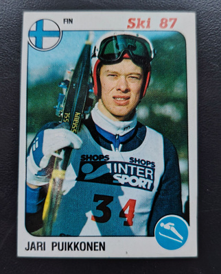 1987 Panini Ski #127 Jari Puikkonen