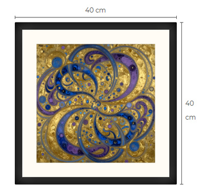 Uusi Abstrakti art print taulu 40 cm x 40 cm