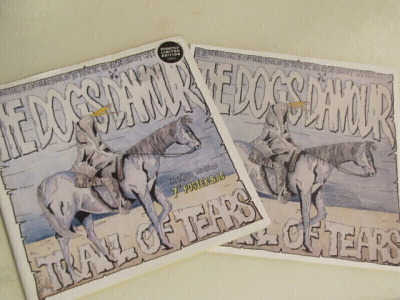 The Dogs d'amour trail of tears 7 45 UK 1989 julistekansi