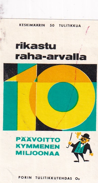 Rikastu raha-arvalla päävoitto 10  miljoonaa  b502