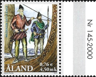 Ål 2000 Hlödver Pitkä 4,50 mk välilöpari numero ** LaPe 178