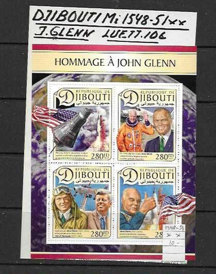DJIBOUTI Mi 1548-51** luett. 10€ J.GLENN