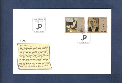 FDC...Åland... Joel Pettersson..Marienhamn 8.6.1992