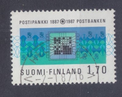 1987 Postipankki loistoleimalla.