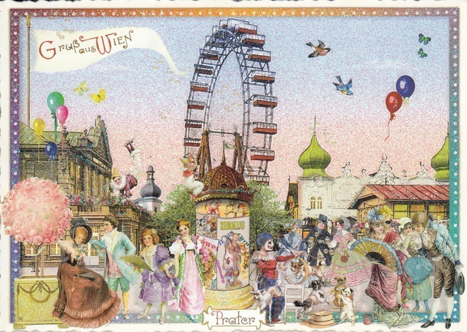 Wien, Prater maailmanpyörä (Tausendschön-kortti)