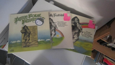 5 x 2LP Irish Folk Festival 1,2,3 ja  Folk Friends 1 ja 2