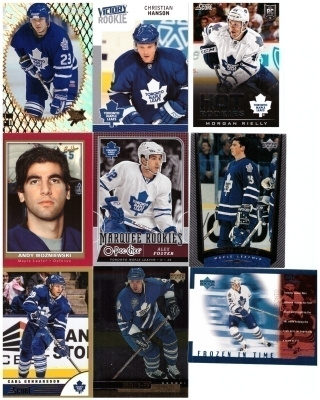 9 x TORONTO MAPLE LEAFS Erikois/Parallel RC ym. kortteja
