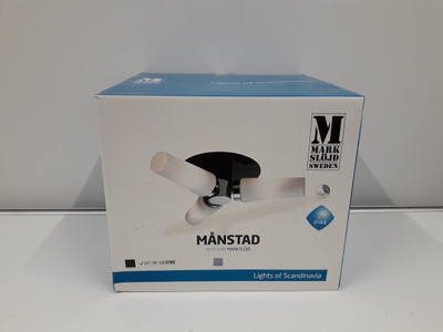 Kattovalaisin Månstad 3lmp (chr,black,bath, MarkSlöjd, uusi)