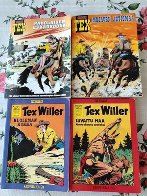 Tex Willer 2 kappaletta Maxi Texiä ja 2 kappaletta Krönikkaa