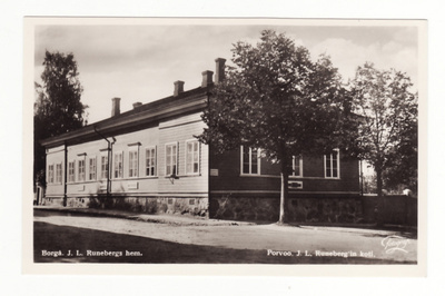 Postikortti, PORVOO, J L Runebergin koti
