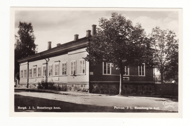 Postikortti, PORVOO, J L Runebergin koti