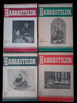HARRASTELIJA lehti. 1945 nrot 1, yhteisnumero 4-5, 7,8