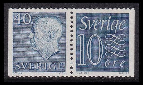 Ruotsi 522-430bDD ** Gustaf-numero vihkopari (1962)