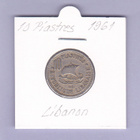 Libanon 10 Piastres v.1961 KM#24 - pikkukuva 1