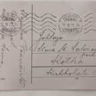 Lapset katselevat, pupu pakenee, vanha Pääsiäispk, p. 1923 - pikkukuva 2