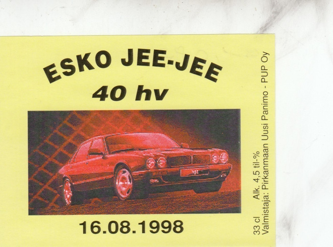 Olutetiketti   ESKO - JEE - JEE 40 hv c9