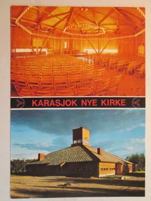 KULKEMATON KARASJOKI UUSI KIRKKO KARASJOK NYE KIRKE NORWAY