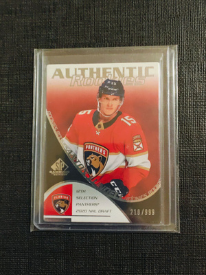 Anton Lundell - 21-22 SP Game-Used Authentic Rookies /999