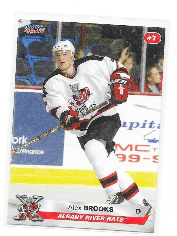 2002-03 Albany River Rats #2 Alex Brooks ex- Jokerit farmi