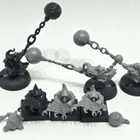 WHFB - 6x Night Goblin Fanatics & Netters [B3] - pikkukuva 1
