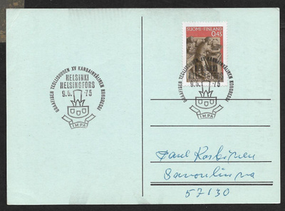 Hki - Graafisen teollisuuden XV kvl kongressi 9.6.1975